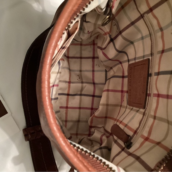 Vintage Coach, Bleecker, Tattersall Duffel Saddle bucket bag, 11422 - Picture 6 of 14